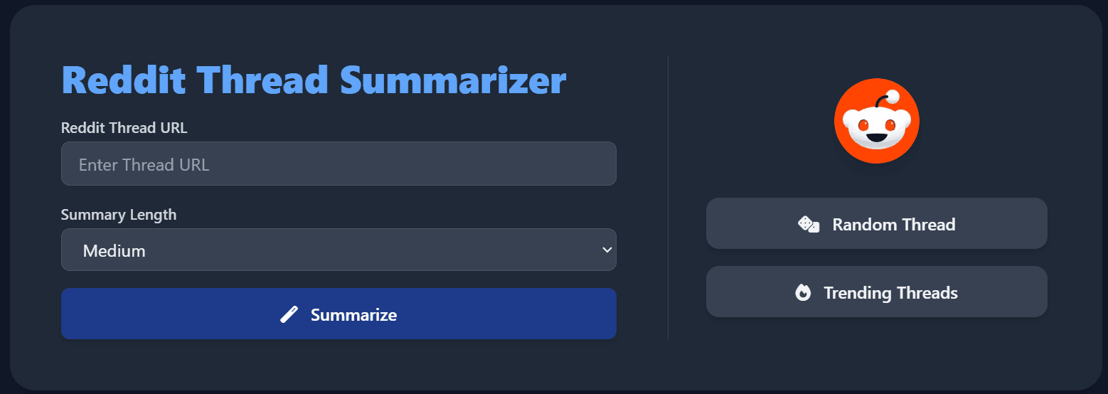 Reddit Thread Summarizer